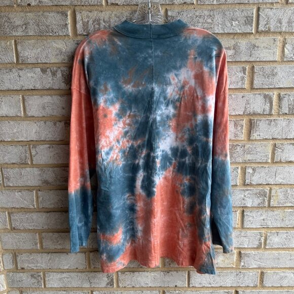 Free People We The Free Long Sleeve Tie Dye Boho Pullover Shirt Women's Size S - Picture 2 of 6